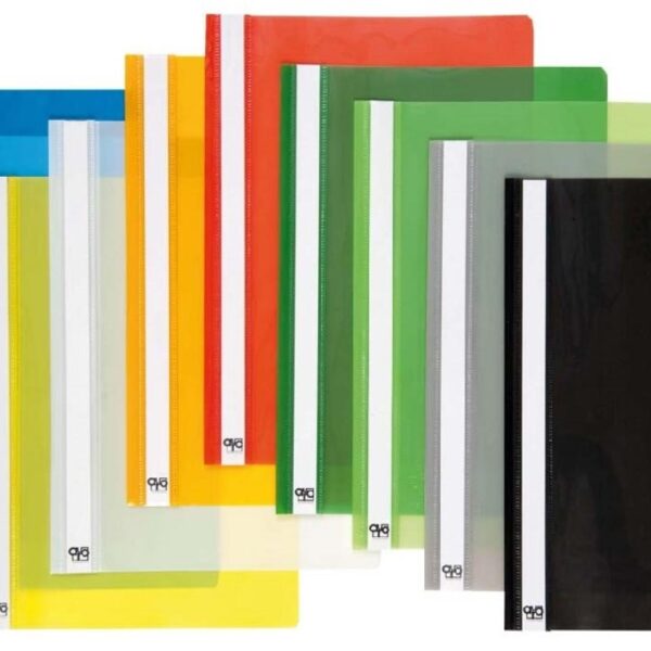 Rychlovazač ROC PVC bílý Rychlovazač A4 s průhlednou přední stranou