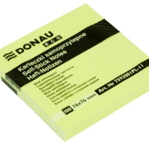 Lepicí blok 75x75/100l žlutý Univerzální samolepicí bloček v neutrální žluté barvě. Vhodné pro zanechání vzkazů a připomínek. 