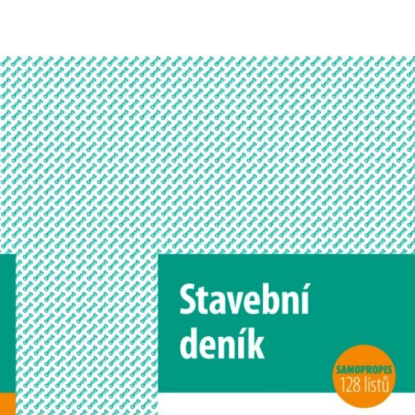 Stavební deník NCR A4 OPT 1278 - propisující Stavební deník A4 OPT 1278 samopropisovací. Slouží k dennímu vedení záznamů o všech důležitých skutečnostech od odevzdání staveniště