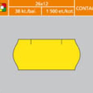 Etikety 26x12 Cont. žluté 26 x 12 mm Contact / žluté