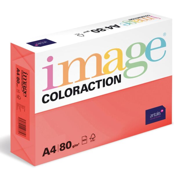 Papír barevný Color A4/80gr Chile jahodově červený CO44 Kvalitní multifunkční barevný kopírovací papír vyznačující se výbornou potiskovatelností a perfektním rozložením barevných pigmentů.
