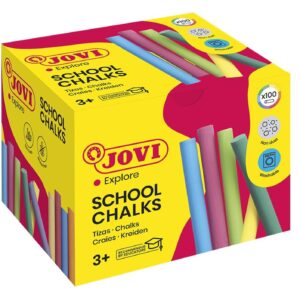 Křídy školní 100 ks JOVI barevné - 1120 Kompaktní křídy vysoké kvality