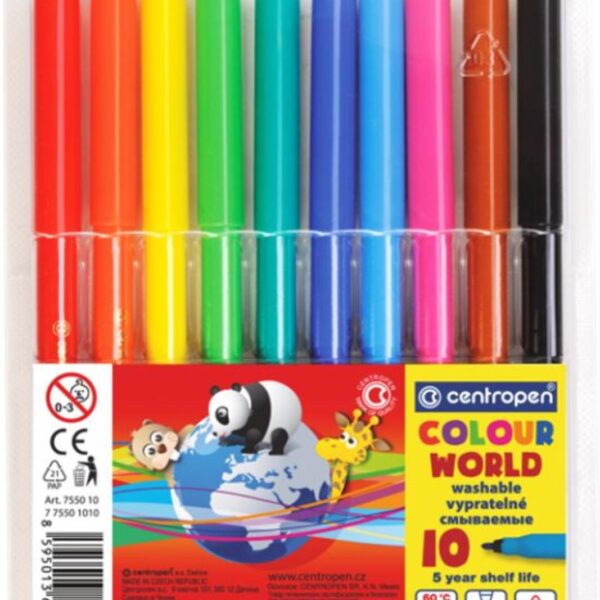 Popisovač Centropen 7550/10ks Centropen COLOUR WORLD 7750 je barevný značkovač
