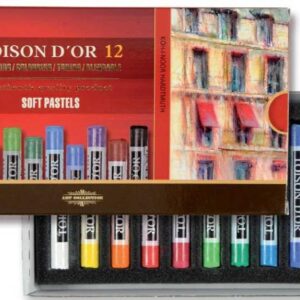 Křída umělecká suchá 8512 12ks Koh-i-noor Souprava suchých uměleckých prašných pastelů špičkové kvality v soupravě až do 12 odstínů. Jsou provedeny jako kulaté roubíky. Jedna řada pastelů je dokonce velmi jemná a prašná a patří ke světové špičce. Jsou vhodné pro kresbu na stukturovaném sametovém tónovaném papíru. Kresbu lze velmi snadno rozmazávat a vzájemně mísit. 