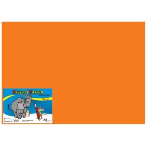 Kreslicí karton A1/180g/10lis oranžová Kreslicí karton barevný 
