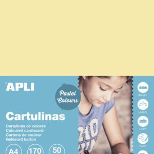 Kreslicí karton APLI  A4/170g/50lis vanilková Kreslicí karton barevný APLI/VANILKOVÁ