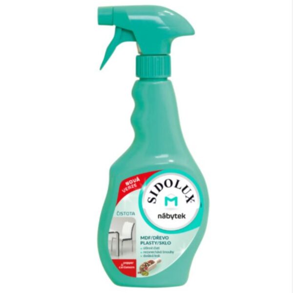 Sidolux M proti prachu rozprašovač 400ml Pepř a kardamom Sidolux M proti prachu vytváří aktivní ochrannou vrstvu