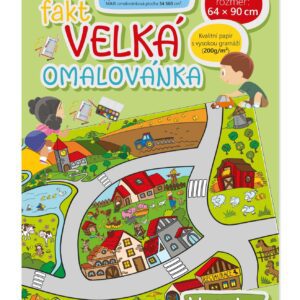 MAXI Velké omalovánky - Vesnice Velkoformátové omalovánky