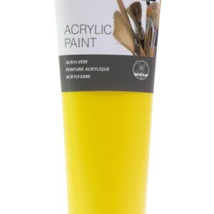 Barvy akrylové CREALL 250ml žlutá Kvalitní barva určena pro malování na různé materiály. Dobře kryje