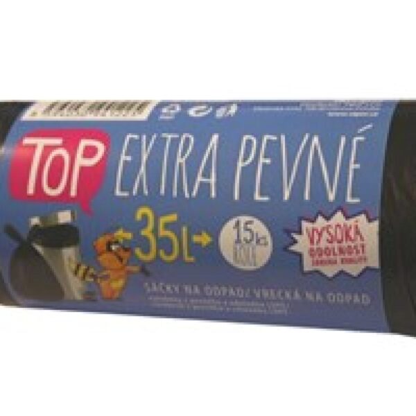 Sáček do koše 35l/15ks LDPE extra pevné Sáček do koše z LDPE extra pevný
