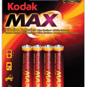 Baterie tužkové mikro KODAK AAA/4ks Alkalické mikrotužkové baterie Kodak AAA 1