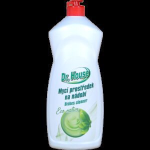 Dr. House ECO GREEN natur na nádobí 1l Účinný ekologický přípravek pro mytí nádobí zajišťuje dokonalou čistotu a lesk pro vaše nádobí. Je zároveň šetrný k vašim rukám. Vhodný i pro biologické čistírny odpadních vod.