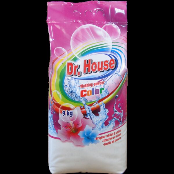 Prášek na praní Dr. House 9kg/90PD na barevné Bezfosfátový prací prostředek Dr. House pro praní všech druhů prádla s výjimkou vlny a přírodního hedvábí. Je určen pro všechny typy praček i ruční praní. Díky prášku jsou barvy jasnější. Je efektivní na skrvny a jemný na prádlo.
