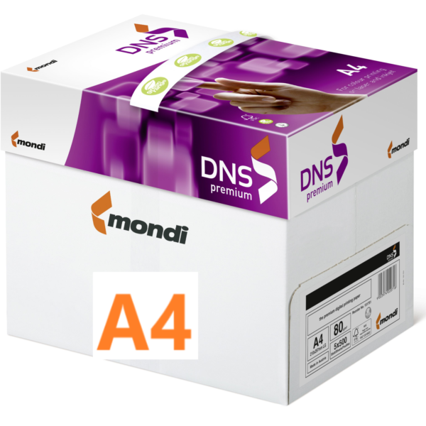 DNS Premium A4/60gr xerografický papír/500 listů Papír s gramáží 60g/m2 a tím nižší ekologickou zátěží pro životní prostředí