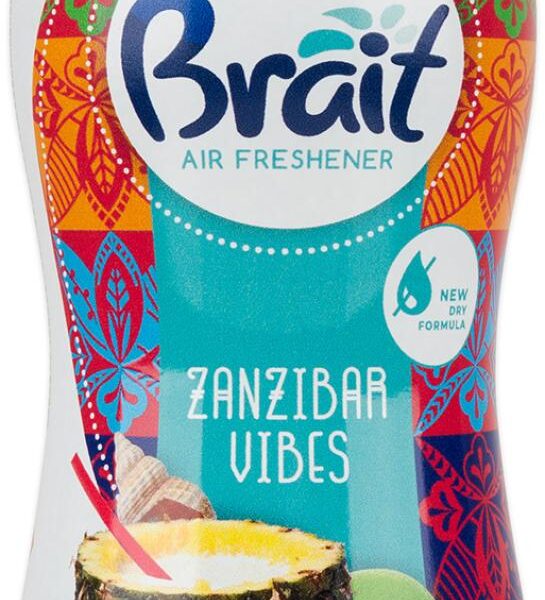 Osvěžovač vzduchu "suchý" Brait 300ml Zanzibar Nový Brait Zanzibar Vibes osvěžovač vzduchu - neobsahuje vodu