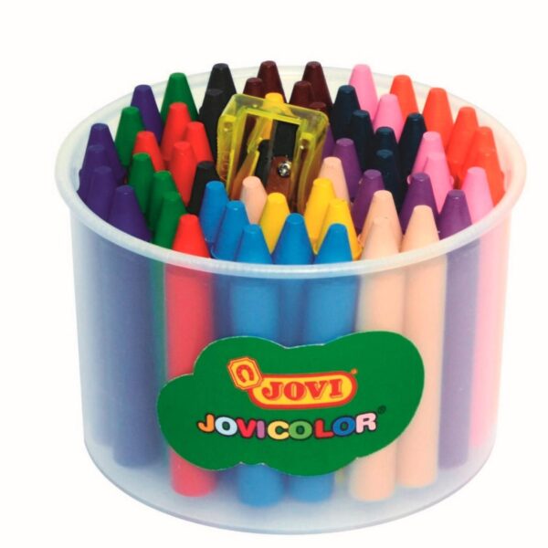 Pastelky voskové JOVI  kulaté 60ks/ 12barev po 5ks - 980/60 JOVICOLOR Voskovka kulatá - nešpiní