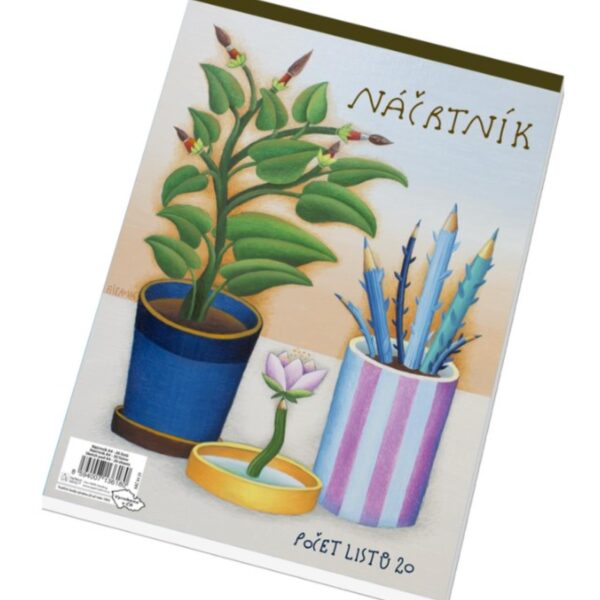 Náčrtník A4/20 listů Základní vlastnosti:

