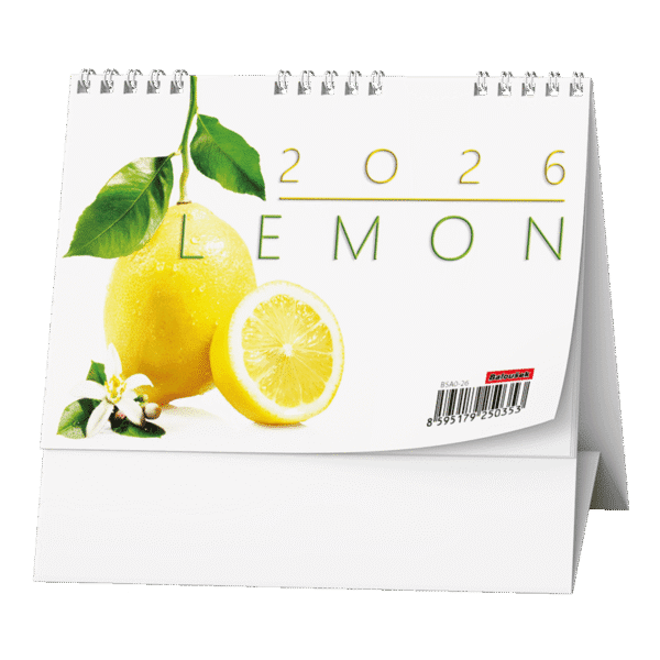 Kalendář stolní pracovní čtrnáctidenní Lemon BSA0 České čtrnáctidenní  jmenné kalendárium 