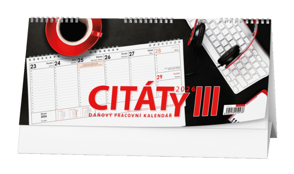 Kalendář stolní pracovní daňový Citáty III. BSB3 Kalendář stolní pracovní daňový Citáty III. BSB3 České týdenní jmenné kalendárium