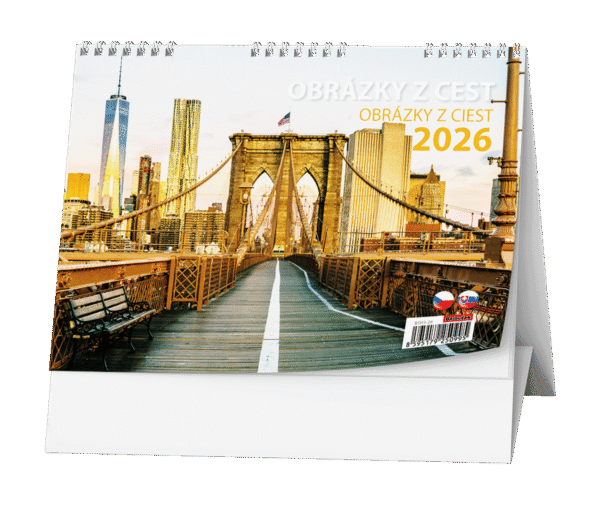 Kalendář stolní žánrový týdenní Obrázky z cest BSH3 Kalendář stolní žánrový týdenní Obrázky z cest BSH3 České týdenní jmenné kalendárium