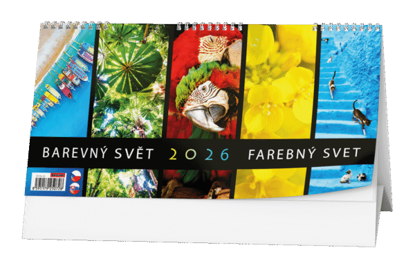 Kalendář stolní žánrový čtrnáctidenní Barevný svět BSH6 Kalendář stolní žánrový čtrnáctidenní Barevný svět BSH6 České čtrnáctidenní jmenné kalendárium