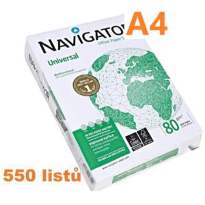 NAVIGATOR UNIVERSAL A4/80gr xerografický papír kvalita "A"/550listů Speciální NAVIGATOR 550 listů/balíček