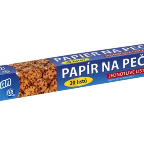 Papír na pečení archy 20ks Praktická pomůcka pro pečení bez nutnosti vysypávání formy či plechu