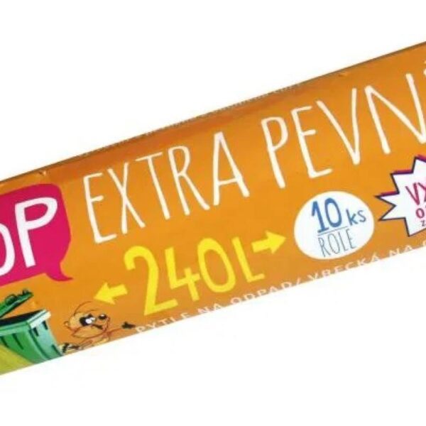 Pytel LDPE žlutý  240l/10ks role Kvalitní