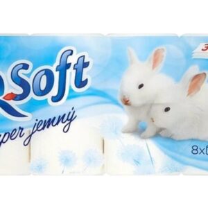 Toaletní papír 200 3vrs. Q Soft bílý Kvalitní jemný toaletní papír
