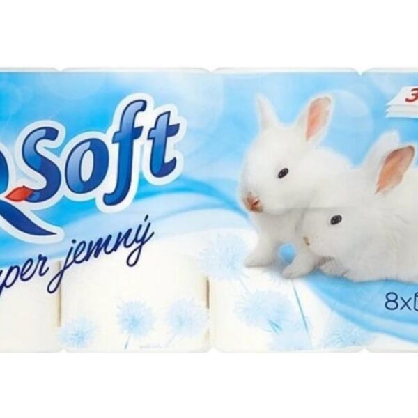 Toaletní papír 200 3vrs. Q Soft bílý Kvalitní jemný toaletní papír