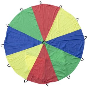 Motorický barevný padák 6m Motorický barevný padák o průměru přibližně 6 m je ideální pomůckou pro skupinové pohybové hry
