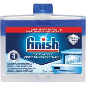 Čistič myčky FINISH Calgonit 250ml Čistič myčky Calgonit Finish dvousložkový proti mastnotě a vodnímu kameni. 