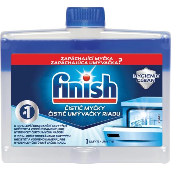 Čistič myčky FINISH Calgonit 250ml Čistič myčky FINISH Calgonit 250ml Čistič myčky Calgonit Finish dvousložkový proti mastnotě a vodnímu kameni.