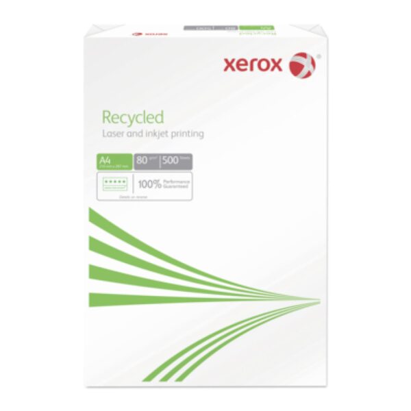Xerox Recycled A4/80gr xerografický papír/500 listů Xerox Recycled A4/80gr xerografický papír/500 listů Tento nebělený papír je vyroben ze 100% Post Consumer sběrového papíru