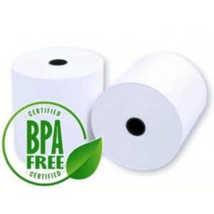 Pokladní role 80x60x12 TERMO Vysoce kvalitní český termo kotouček pro pokladní termotiskárny. Termo papír je bez bisfenolu A (BPA free)