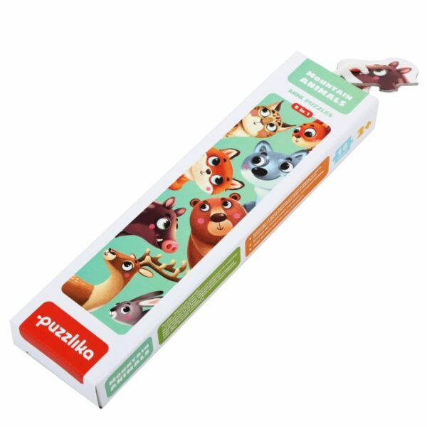 Naučné puzzle 8 dílků Lesní zvířata Naučné puzzle 8 dílků Lesní zvířata Puzzlika je nová značka puzzlů s moderním a kreativním designem