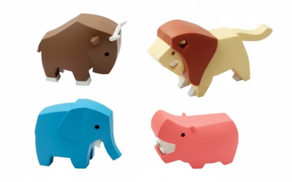 Magnetická skládácí 3D zvířátka sada 4ks Afrika Magnetická skládácí 3D zvířátka sada 4ks Afrika Inovativní magnetické zvířátka HalfToys Safari probudí v dětech zvídavost a rozvíjí jemnou motoriku