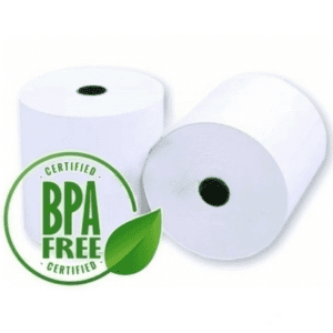Pokladní role 80x70x12 TERMO Vysoce kvalitní český termo kotouček pro pokladní termotiskárny. Termo papír je bez bisfenolu A (BPA free)