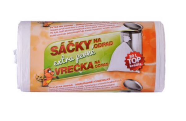 Sáček do koše 80l / 63x85cm / bílé Sáček do koše 80l / 63x85cm / bílé Sáček do koše mikrotenový