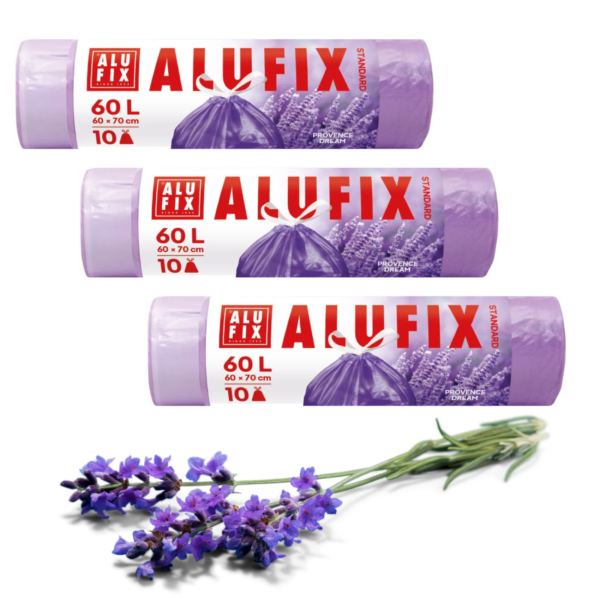 Sáček do koše 60l/60x70/10ks ALUFIX s vůní levandule Sáček do koše 60l/60x70/10ks ALUFIX s vůní levandule Hledáte praktického pomocníka do domácnosti