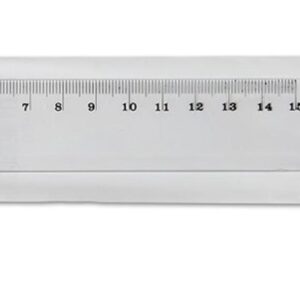 Pravítko 15 cm Transparentní pravítko z odolného materiálu