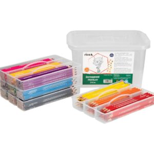 Pastelky RICO šestihranné 3mm v úložném praktickém boxu 216ks Šestihranné pastelky v sadě 216 kusů jsou nepostradatelným pomocníkem pro každou školní třídu nebo výtvarný kroužek. Tradiční šestihranný profil zajišťuje pohodlný úchop a vysokou kontrolu nad stopou