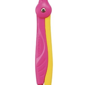 Kružítko KEYROAD Flow růžové Kvalitní školní růžové kružítko Keyroad Flow s ergonomickým úchopem pro snadné a přesné rýsování. Bezpečné provedení ideální pro žáky základních škol. Baleno v praktickém blistru.