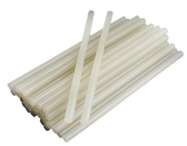 Tyčinky tavicí náhradní 7mm/20cm / 12ks Tyčinky tavicí náhradní 7mm/20cm / 12ks Tavné tyčinky čiré pro výrobu dekorací - 7 mm x 20 cm. Tavná pistole roztaví lepicí tyčinku a stáčí ji do tekutého lepidla. Doporučuje se na výtvarné a dekorační práce. Vhodný materiál: plast