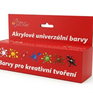 Akrylové barvy univerzální TERNO sada 7ks/20gr Pololesklá barva pro hobby a domácnost pro vnitřní i venkovní použití. Odstíny jsou vzájemně mísitelné. Vhodné na:-dřevo