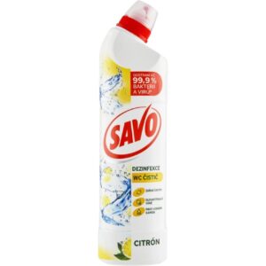 Savo WC gel 700ml žluté citron Savo WC gel je tekutý čisticí a dezinfekční přípravek