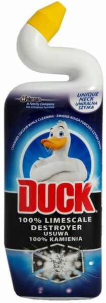 WC Duck tekutý gel odstraňovač vodního kamene 750 ml WC Duck tekutý gel odstraňovač vodního kamene 750 ml Čisticí tekutý gel Duck 100% odstraňovač vodního kamene odstraní pravidelným používáním vodní kámen z WC mísy navždy. 5 x lepší účinnost proti vodnímu kameni. Mocné složení