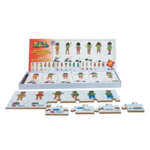 Oblékání - náučné puzzle 4x12 dílků Hledáte hračku