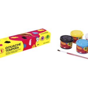 Temperové barvy JOVI 5x35ml různé barvy + štětec - 505 Kvašová tempera JOVI je k dispozici ve fantastické škále zábavných