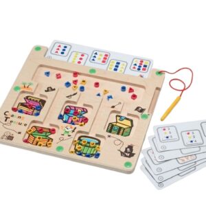 Honba za pokladem s magnetickou tužkou Postupujte podle karet a pomocí magnetické tužky přesuňte drahokamy do odpovídajících truhel. Děti ve hře získají základní pojem aritmetiky